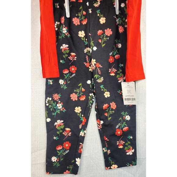 Carters Baby 2-Piece Floral Bodysuit Leggings Set 24 Months Party Outfit - Picture 3 of 5